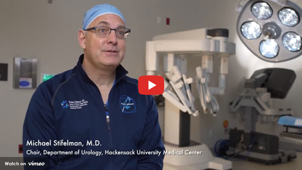 Doctor speaking in an operating room with surgical equipment